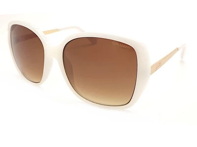 Lunettes Superdry SDS 5035 Blanc Perle Mat Or Avec Verres Marron Dégradé 100 - Photo 1/4