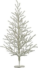 40" Antique Silver Tinsel Christmas Tree - 3.33' Pine Holiday Decor