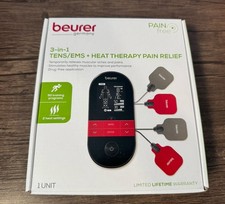 Beurer EM59 Digital 3-in-1 TENS Unit EMS  Heat Therapy Pain Relief  Relax NEW