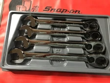 Blue Point BOERM704, 4pc 12-Pt Metric Ratcheting Combination Wrench Set