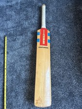 Mazza da cricket Nicolls Centurion grigia vintage lunga 80 cm