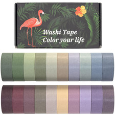 20 Rolls Washi Tape Set, Colored Masking Tape, Decorative Nature Colored Tapes f