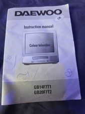 Daewoo TV GB14F7T1/GB20F7T2 Manual