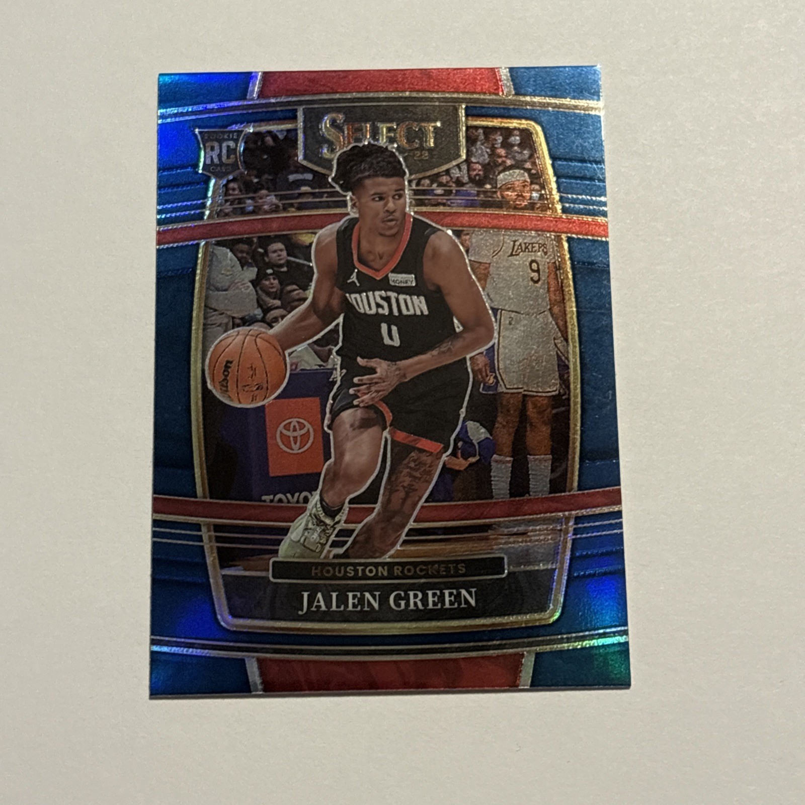 Jalen Green 2021-22 Select Prizms Blue Refractor Parallel Rookie #7 Rockets