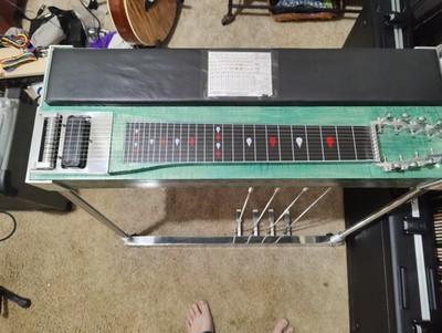 ギター Teisco Pedal Steel Guitar, Case Custom 4x5 Pedal Steel Guitar With Case | eBay