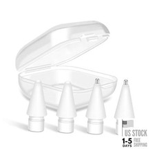 Replacement Tips for Apple Pencil 1st/2nd Gen 4 Pcs - 2 Different Nibs White