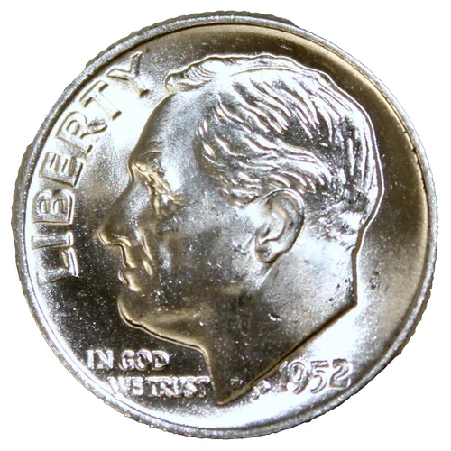 1952-D Roosevelt Silver Dime - BU/Unc/Uncirculated