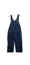 Vintage Sears Roebucks Denim Bib Overalls 36x28 Rugged USA Union Made Label Blue