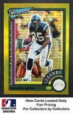 2022 Classics Antonio Gates Premium Edition Timeless Tributes Gold #/60 Chargers
