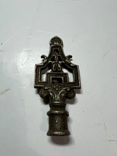 Vtg Cast Iron Art Nouveau Lamp Finial Topper Deco