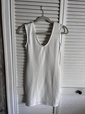 One clothing Elegant White Sleeveless Dress