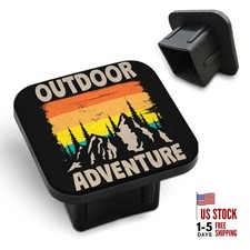 Tow Hitch Covers Outdoor Pine Mountain Tree Retro Trailer 2"x2" inch Adventure