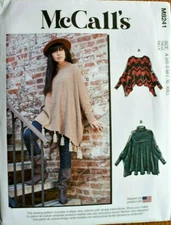 MCCALLS PATTERN 8241  TOPS  MISSES SIZES XS SM M L XL XXL   NEW  UNCUT