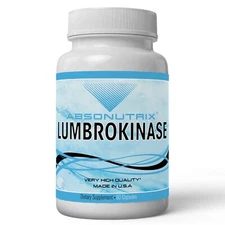 Absonutrix Lumbrokinase 40mg 60 Vegetable caps Heart Health Natural Antioxidant 