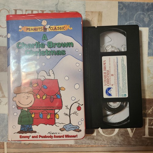 A Charlie Brown Christmas VHS Movie Red Clamshell Peanuts Classic Tape