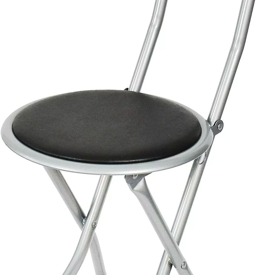 FOLDING PADDED CHAIR BAR STOOL BREAKFAST KITCHEN GARDEN PARTY UNBRANDED