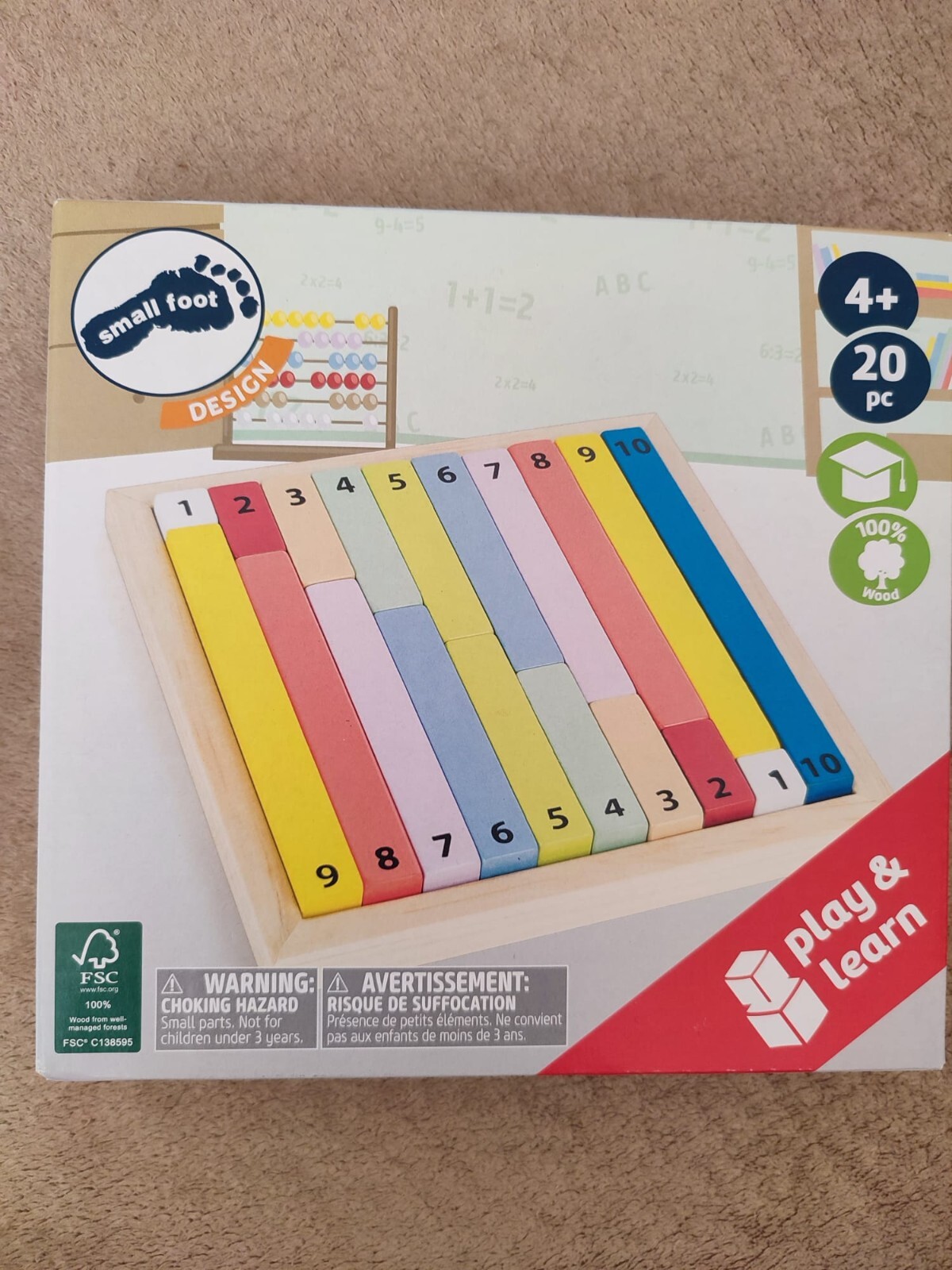 Thumbnail - Small Foot Learn & Play - Rechenstäbchen Holz Rechnen Lernen Vorschule