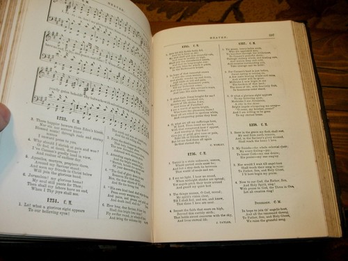 Hymnal, Plymouth Collection, Christian Hymns & Tunes, 1872, Leather Spine, HB - Picture 4 of 7