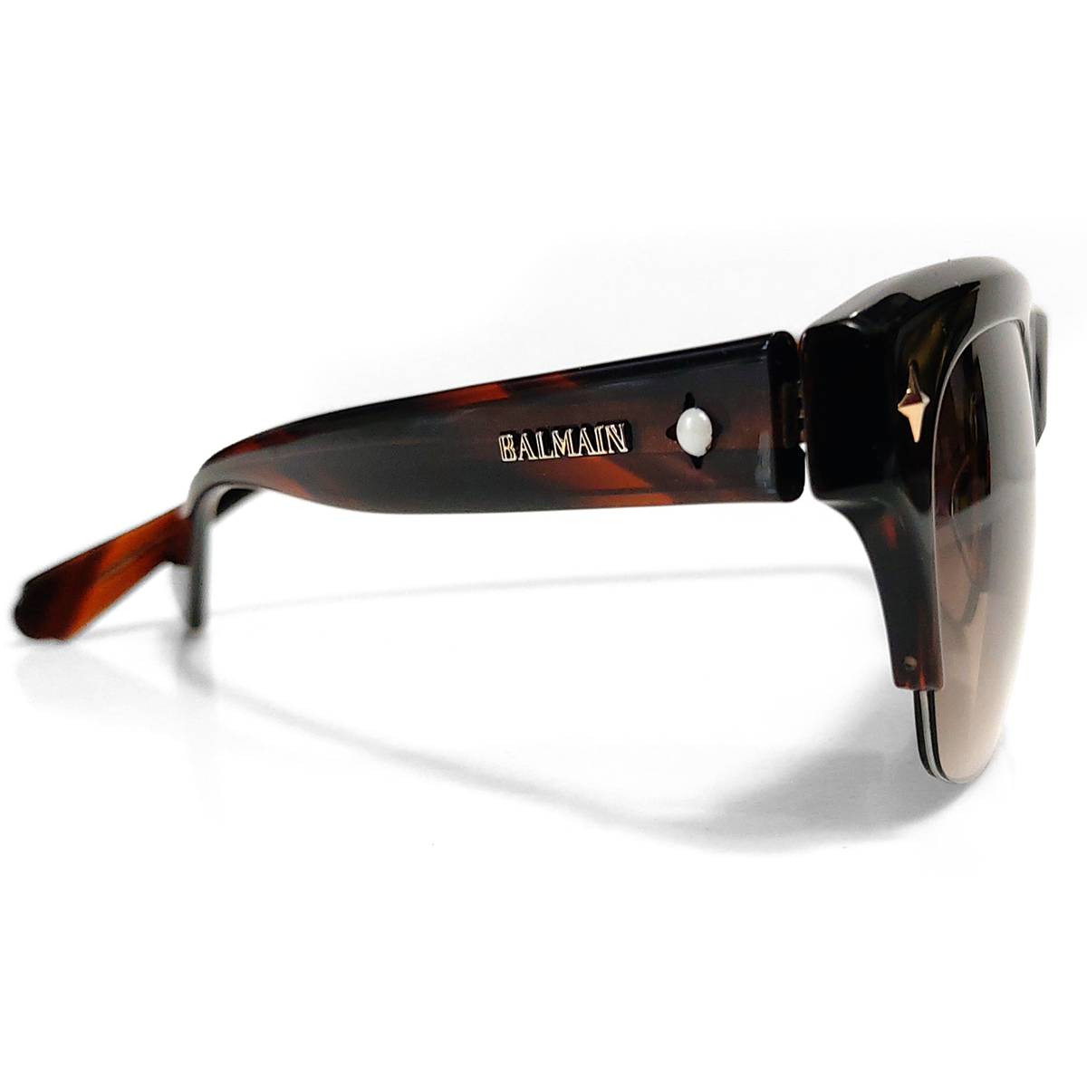 Balmain Paris BL 2010 002 Tortoise Gradient Brown Sunglasses (0339 