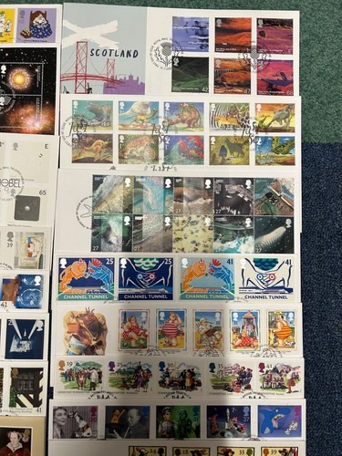 Job Lot Of 82 Vintage Royal Mail First Day Covers Stamps Dated Between 1990-2003 - Picture 2 of 10
