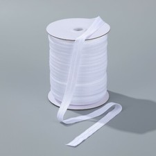 90 yards Elastic 5/8 White Fold Over FOE Headband Clothing Wholesale Roll W1/2