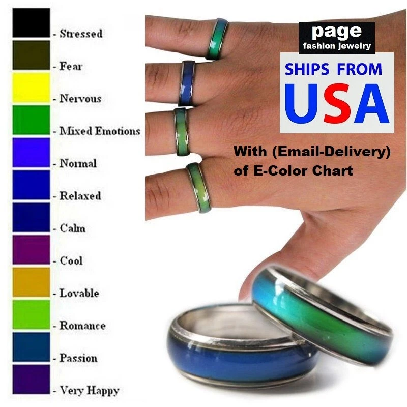 Color Changing Rings Stainless Steel Couples Rings – Bennys Beauty World