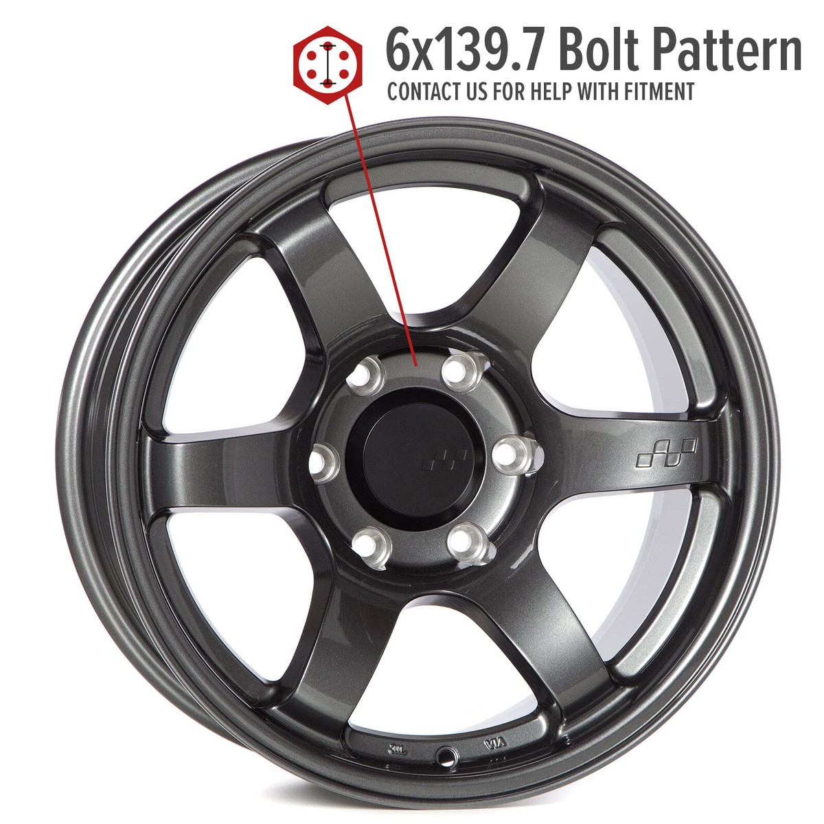 Circuit Offroad Steller 17x8.5 6x139.7 6x5.5 Gunmetal Wheels