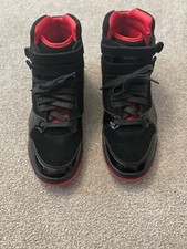 Puma Trinomic Top Alto Negro Gamuza sobre Negro con Rojo nuevo sin caja talla 10
