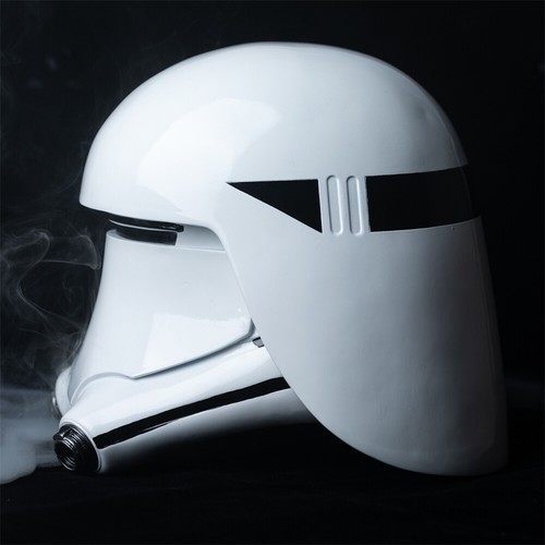 Star Wars First Order Snowtrooper Helmet Cosplay Prop Resin Replica Halloween - Foto 4 di 14