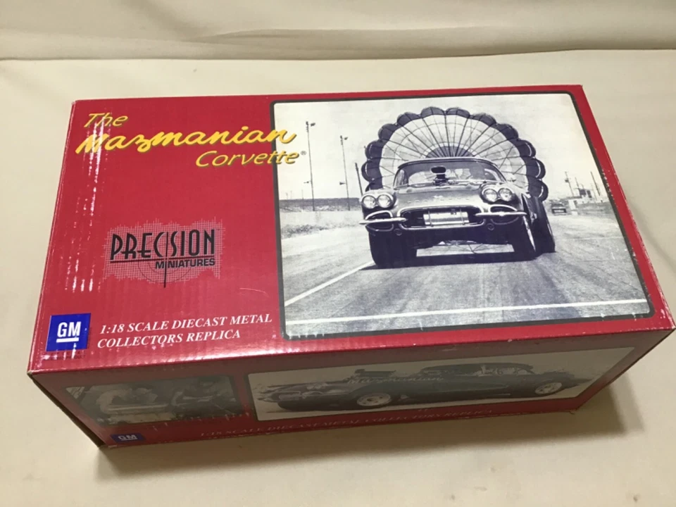 MAZMANIAN JOHN 1961 CORBETA SOPLADA MINIATURAS DE PRECISIÓN 1/18 COCHE NHRA dtd Foto 2 de 4