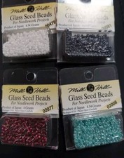 Lot of 4 Mill Hill Glass Seed Bead Japan Needlework Embroidery