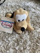 Pluto Disney Store Plush Bean Bag Figure 9" Beanie Laying Down