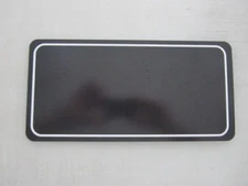 6"x12" Black with White Outline Aluminum Metal Sign Blank