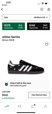 Adidas Samba x Atmos x FACE | eBay Adidas Samba x Atmos x FACE | eBay