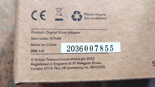 BT Digital Voice Adapter Model 100121 Brand New! - Zdjęcie 3 z 4