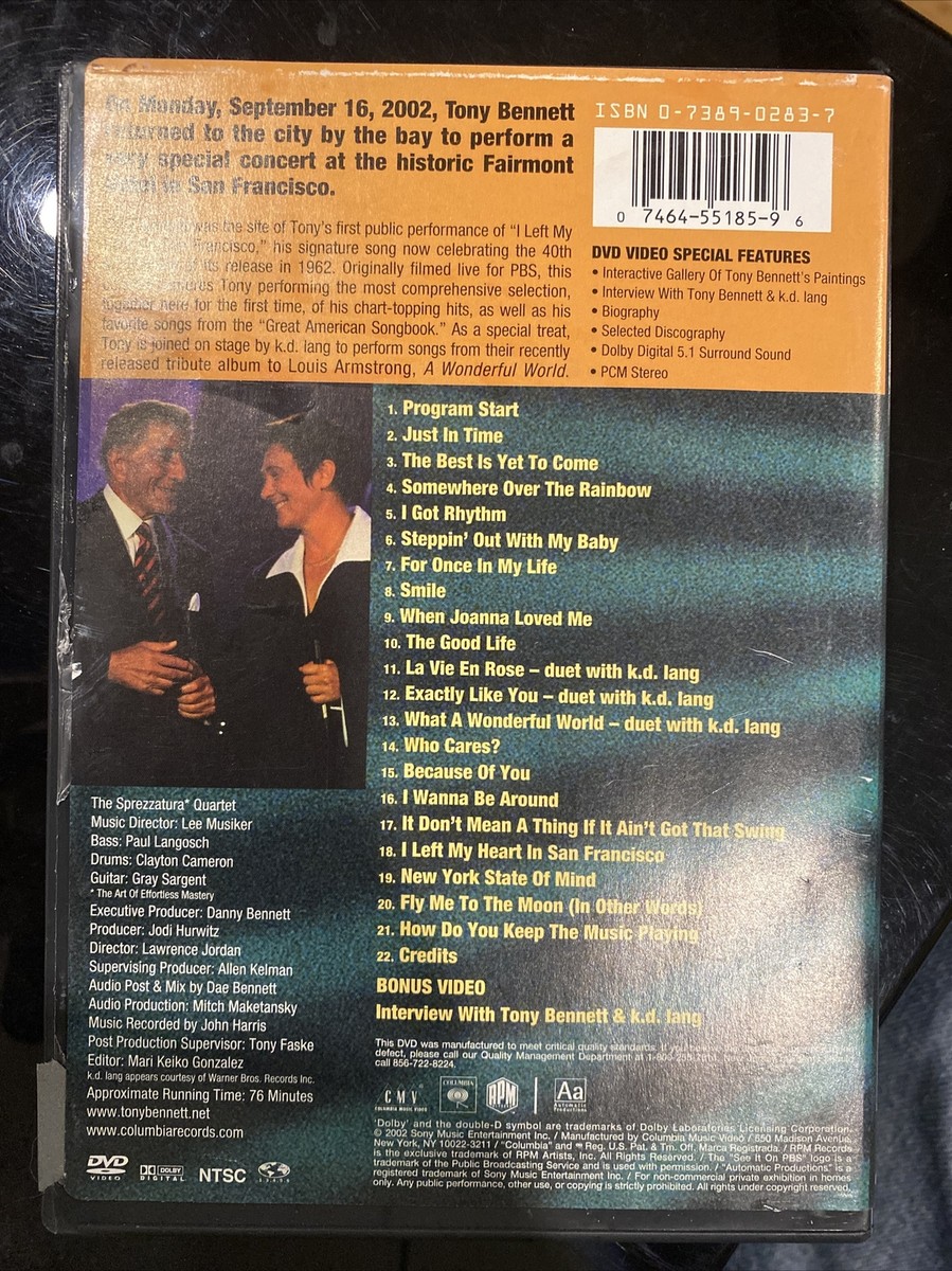 その他 Tony Bennett&#39;s Wonderful World: Live San Francisco [DVD] Tony Bennett – Tony Bennett's Wonderful World - Live In San