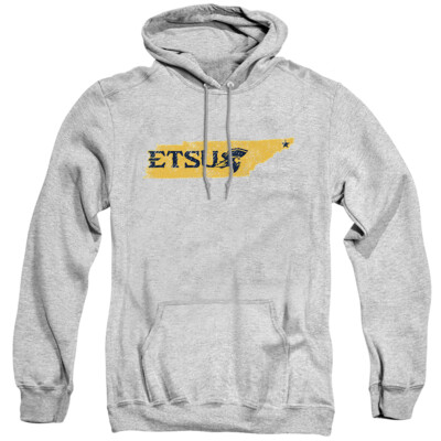 ETSU Adult Pullover Hoodie Shape, Athletic Heather, S-3XL