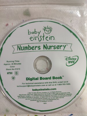 BABY EINSTEIN DVD NUMBERS NURSERY DVD SIN CAJA SUELTO REGION NTSC