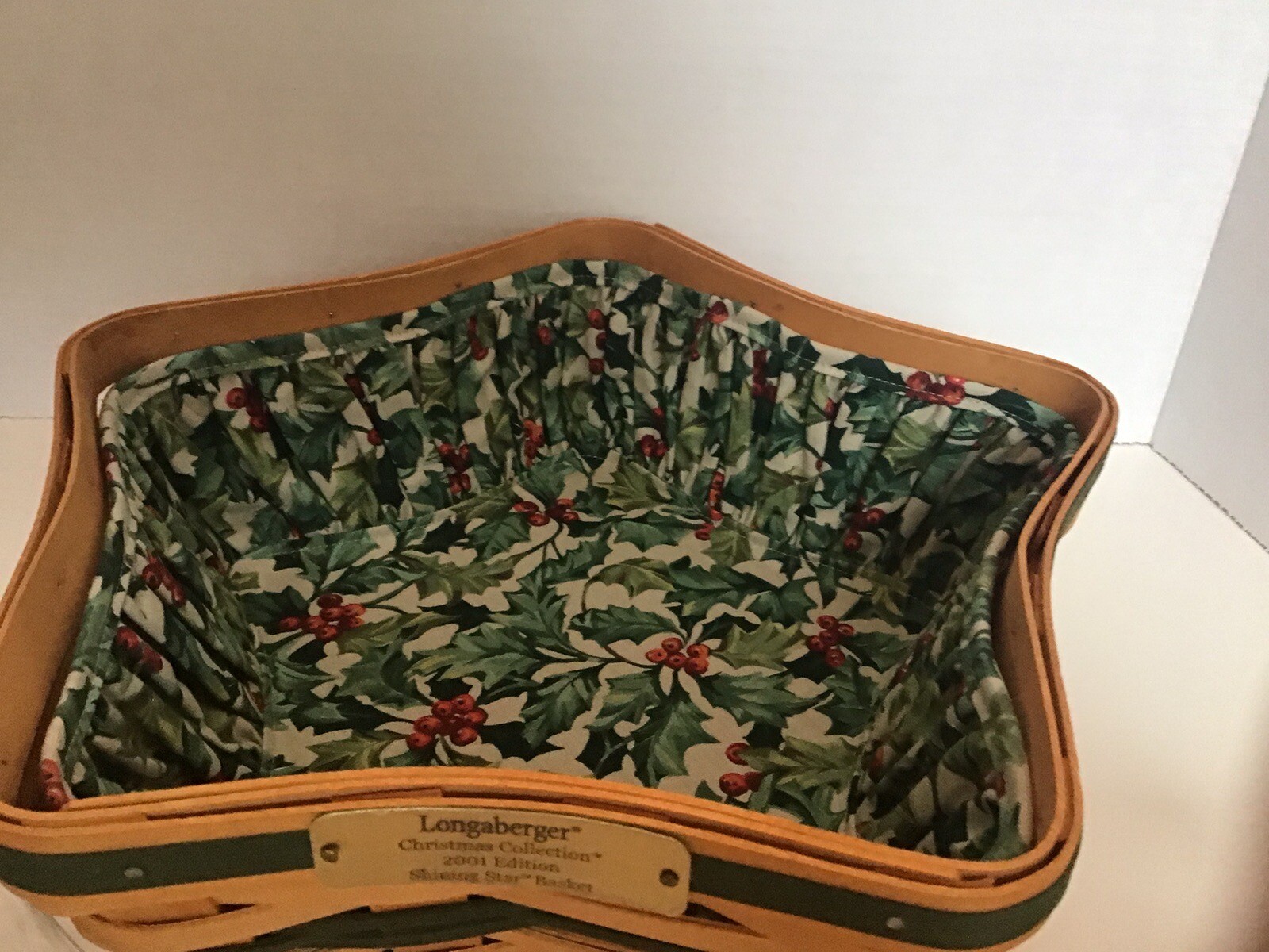 2001 Longaberger Shining Star Basket Signed By Jeff & Jerry