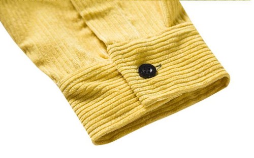 Herren Jugend 2023 Mode Cord zweifarbig langärmelig Freizeitkleid Shirt - Bild 12 von 16