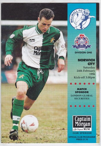 MILLWALL HOME PROGRAMMES 1995/96 CHOOSE FROM DROP DOWN MENU 18/3/2025 - Picture 19 of 22