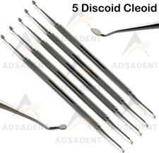 5Pcs Discoid Cleoid Carver Amalgam Dental Excavator Restorative Flash Remover
