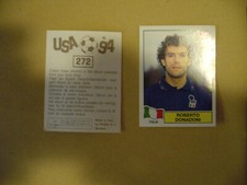 Panini World Cup 94 USA 272 Donadoni Italia Unpasted