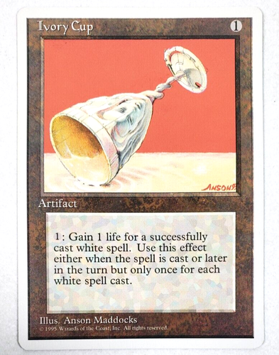 MTG Ivory Cup Carta Artefatto Non Comune NM/M Edizione 30° Anniversario Magic - Foto 2 di 8
