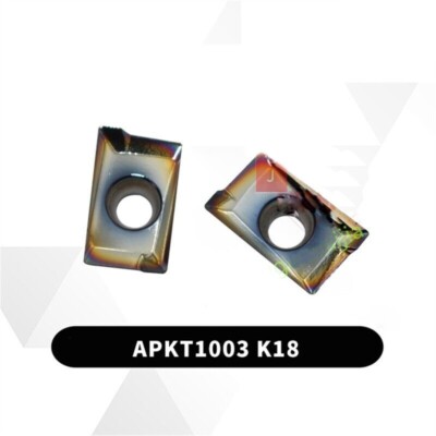 PCD coating 10pcs APKT1003PDFR-MA K18 Carbide aluminum with milling insert