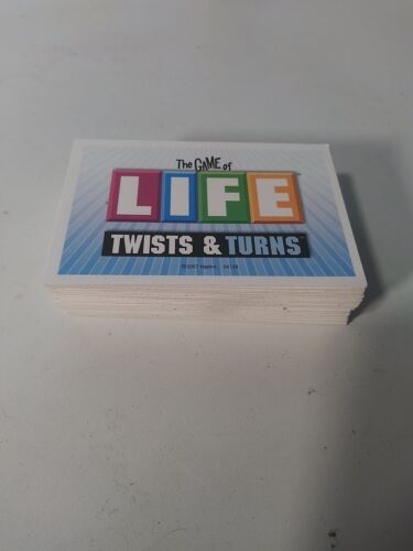 The Game of LIFE TWISTS AND TURNS  80 LIFE Cards 4 Missing  2007  - Picture 1 of 1