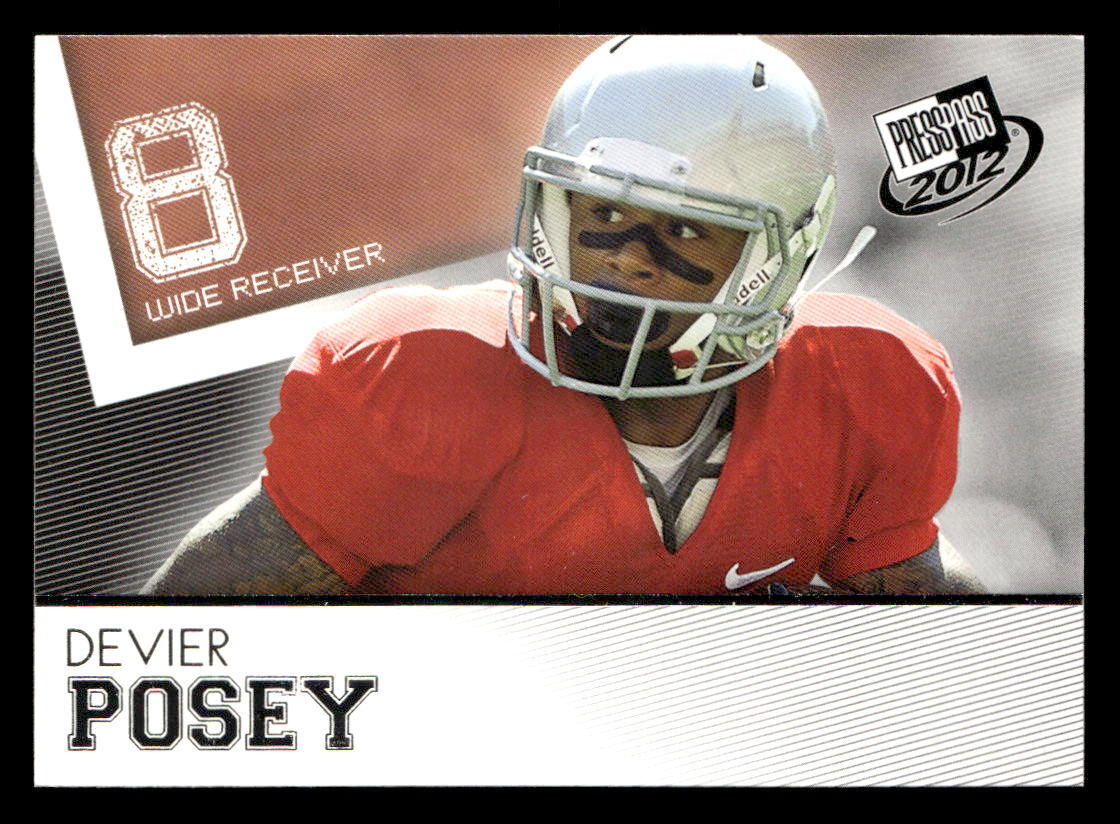 DeVier Posey 2012 Press Pass  Card #40 Ohio State Buckeyes