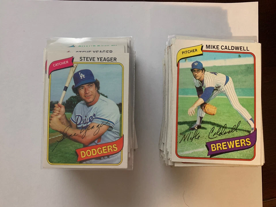 1980 Topps baseball Pick Your Card RC/VETS/Stars  - Image 3 of 3