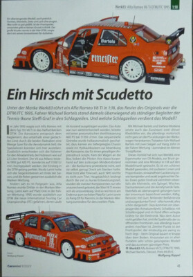 Alfa Romeo V6 Ti DTM - ITC in 1-18 von Werk23...ein Modellbericht #2209c
