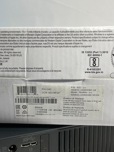 Western Digital WDBWLG0060HBK-NESN Black Elements Desktop Hard Drive 6TB - Picture 8 of 12